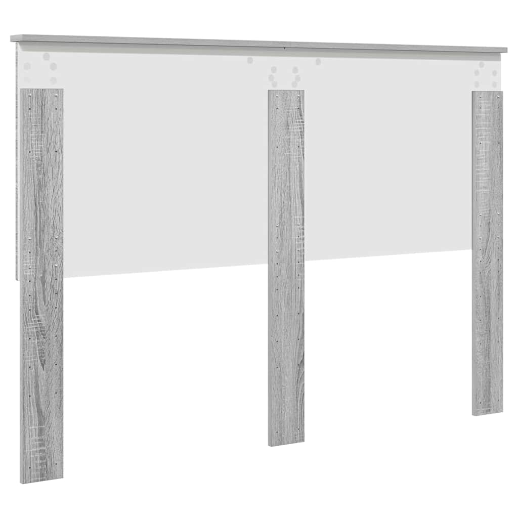 vidaXL Κεφαλάρι με κεφαλάρι Γκρίζο Σονομα 160 cm Επεξεργασμένο ξύλο