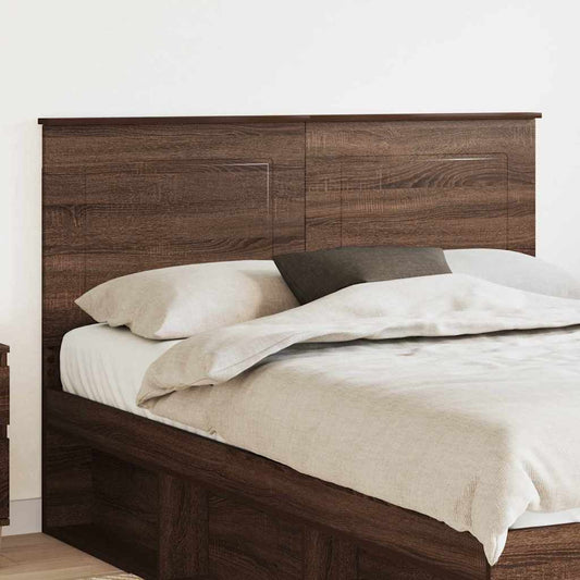 vidaXL Κεφαλάρι με κεφαλάρι Καφέ δρυς 160 cm Επεξεργασμένο ξύλο