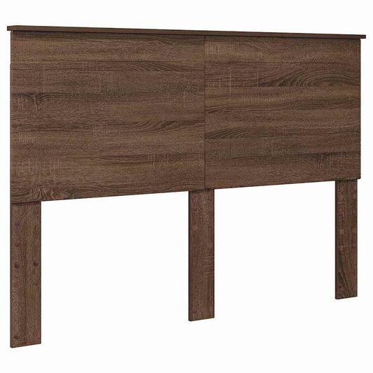 vidaXL Κεφαλάρι με κεφαλάρι Καφέ δρυς 160 cm Επεξεργασμένο ξύλο