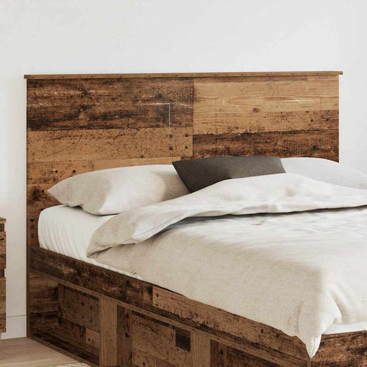 vidaXL Κεφαλάρι με κεφαλάρι Παλιό Ξύλο 160 cm Επεξεργασμένο ξύλο