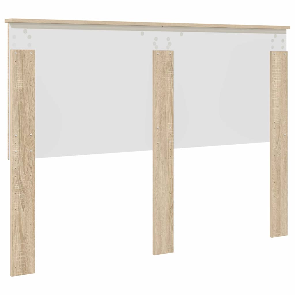 vidaXL Κεφαλάρι με κεφαλάρι Δρύς Sonoma 150 cm Επεξεργασμένο ξύλο