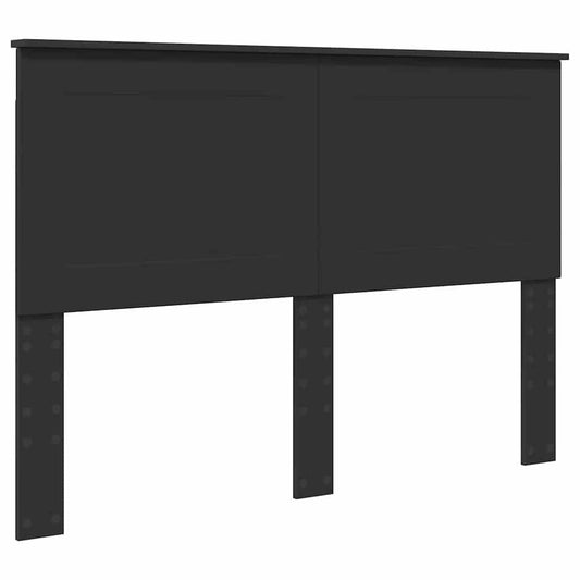 vidaXL Κεφαλάρι με κεφαλάρι Μαύρη Οξυά 140 cm Επεξεργασμένο ξύλο