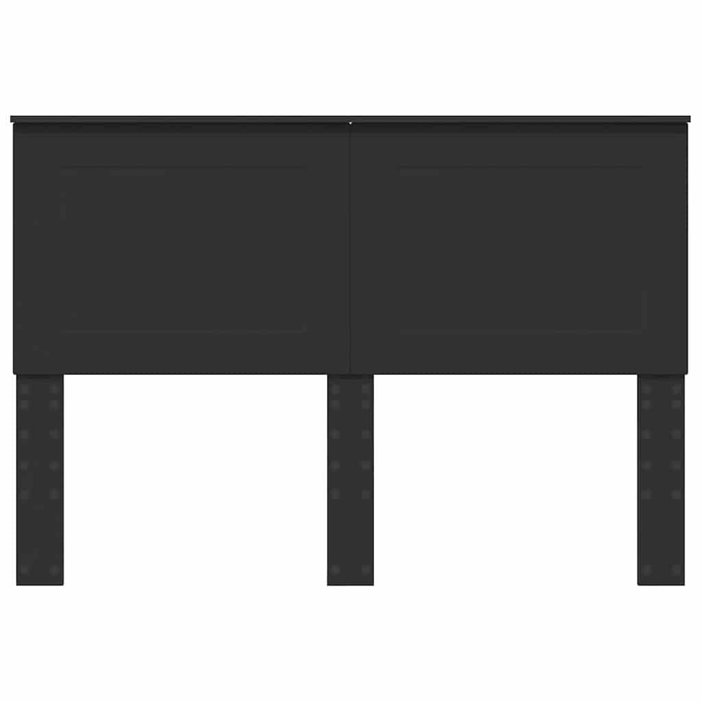 vidaXL Κεφαλάρι με κεφαλάρι Μαύρη Οξυά 140 cm Επεξεργασμένο ξύλο