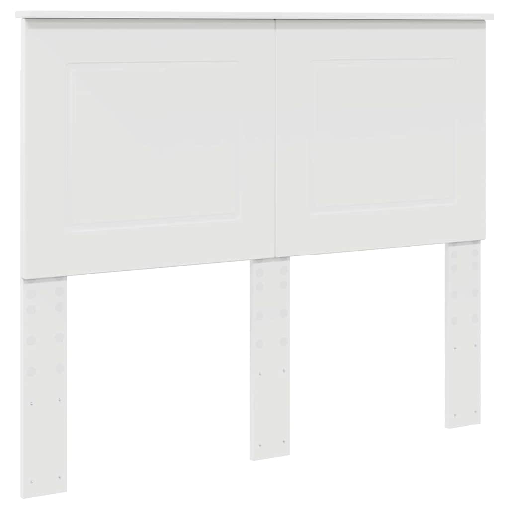 vidaXL Κεφαλάρι με κεφαλάρι Λευκό 135 cm Επεξεργασμένο ξύλο