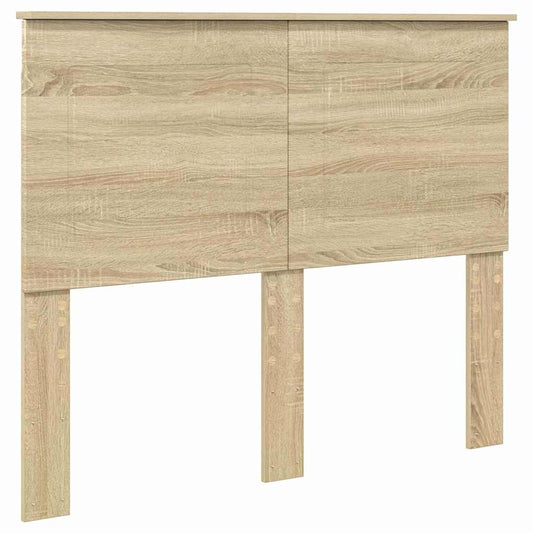 vidaXL Κεφαλάρι με κεφαλάρι Δρύς Sonoma 135 cm Επεξεργασμένο ξύλο