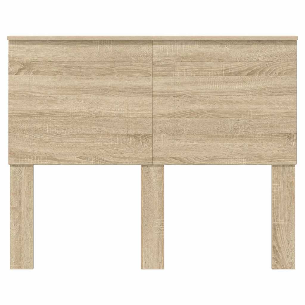 vidaXL Κεφαλάρι με κεφαλάρι Δρύς Sonoma 135 cm Επεξεργασμένο ξύλο