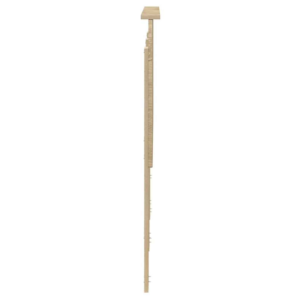 vidaXL Κεφαλάρι με κεφαλάρι Δρύς Sonoma 135 cm Επεξεργασμένο ξύλο