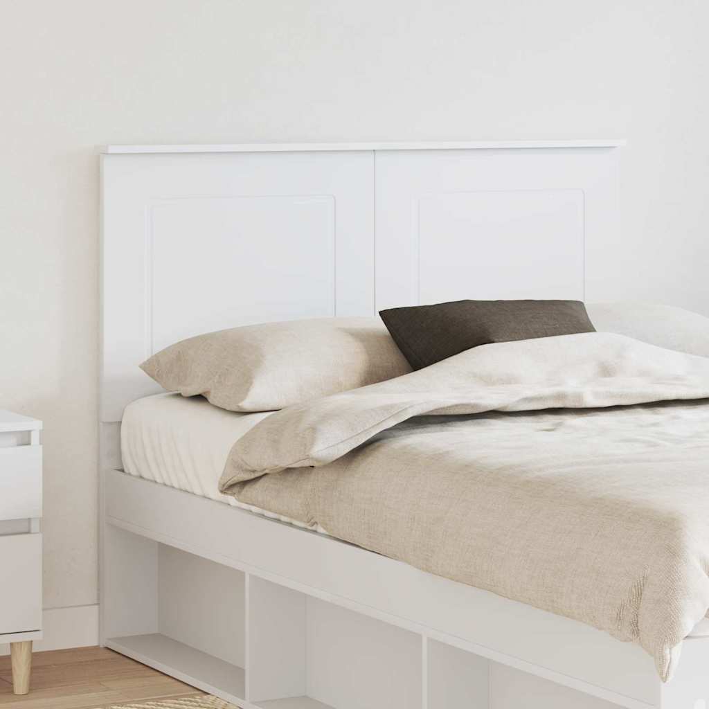 vidaXL Κεφαλάρι με κεφαλάρι Λευκό 120 cm Επεξεργασμένο ξύλο