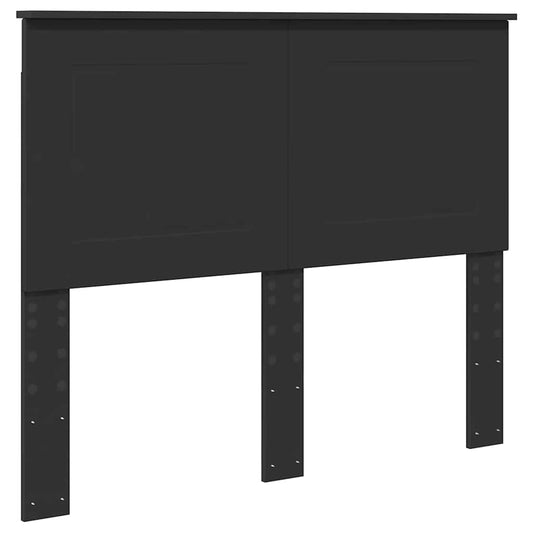 vidaXL Κεφαλάρι με κεφαλάρι Μαύρη Οξυά 120 cm Επεξεργασμένο ξύλο