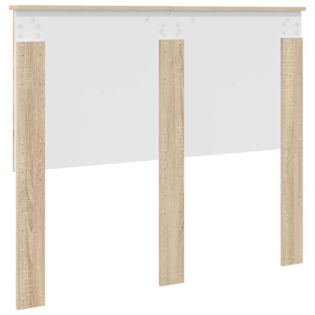 vidaXL Κεφαλάρι με κεφαλάρι Δρύς Sonoma 120 cm Επεξεργασμένο ξύλο