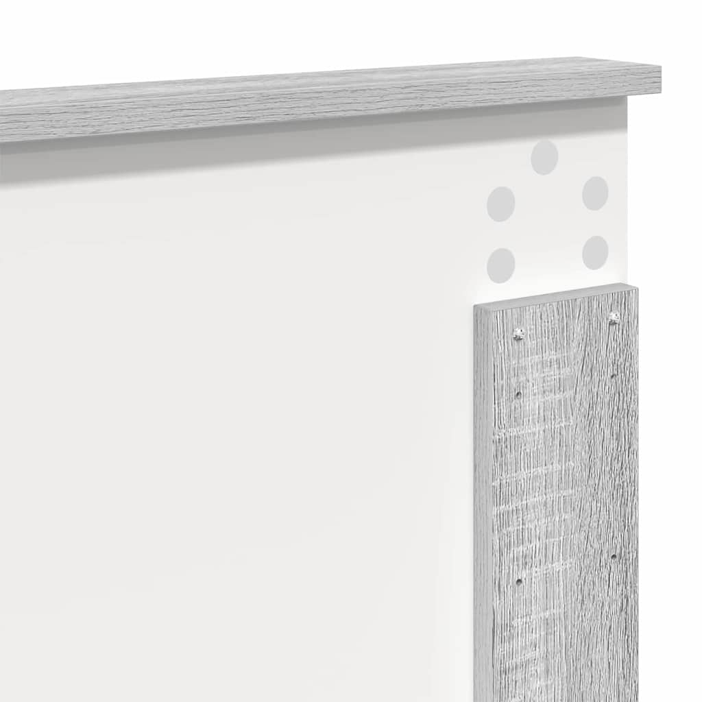 vidaXL Κεφαλάρι με κεφαλάρι Γκρίζο Σονομα 120 cm Επεξεργασμένο ξύλο