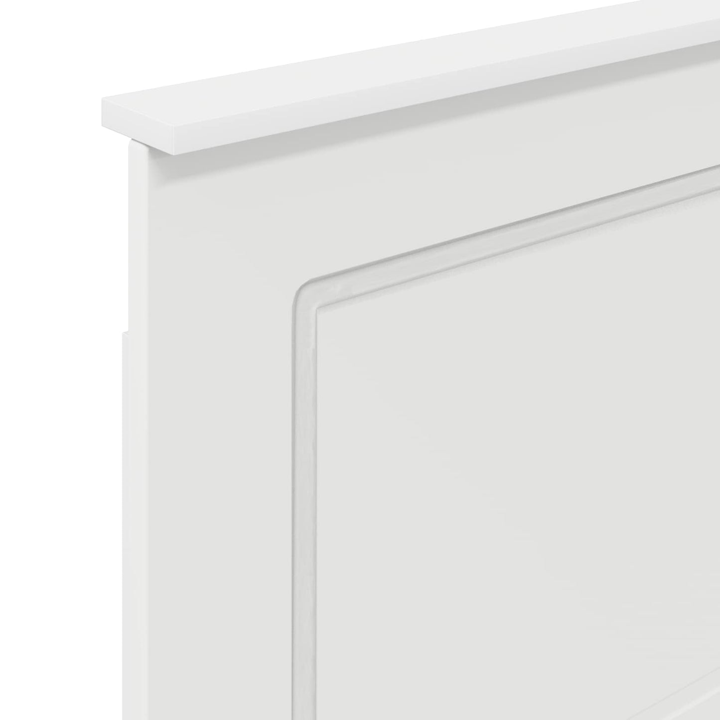 vidaXL Κεφαλάρι Λευκός 100 cm Μηχανικά επεξεργασμένο ξύλο