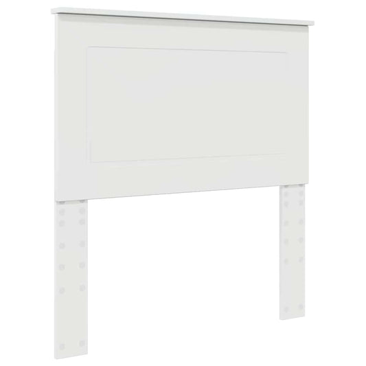 vidaXL Κεφαλάρι με κεφαλάρι Γυαλιστερό Λευκό 80 cm Επεξεργασμένο ξύλο