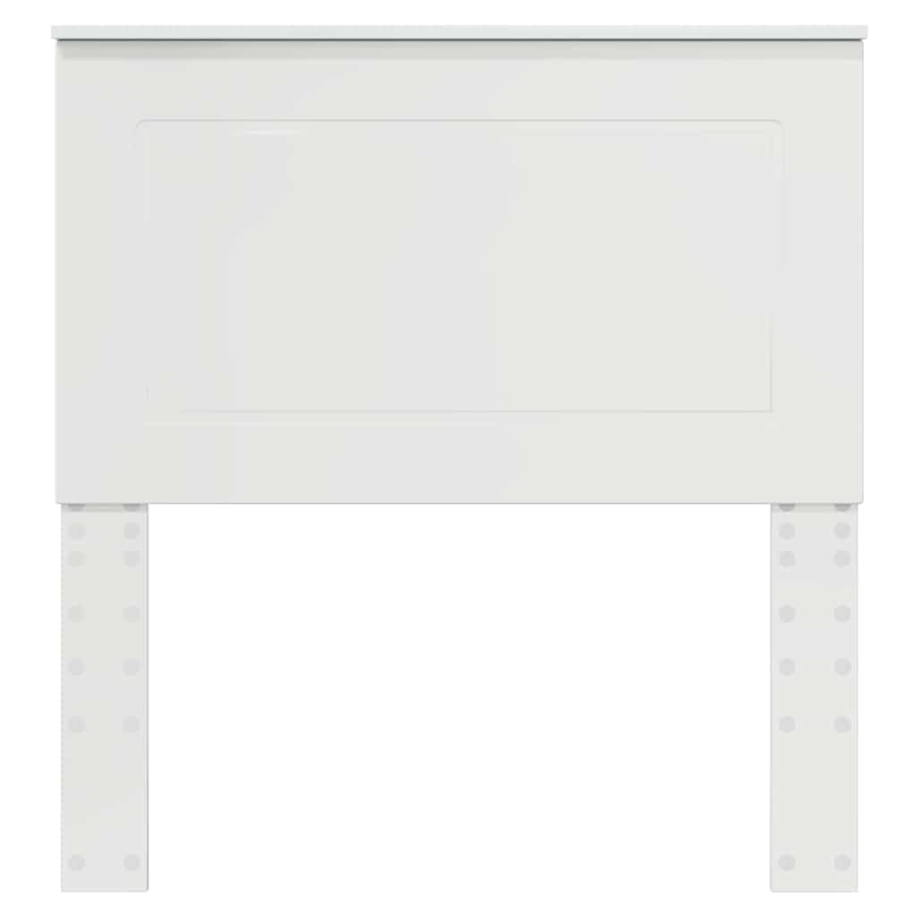 vidaXL Κεφαλάρι με κεφαλάρι Γυαλιστερό Λευκό 80 cm Επεξεργασμένο ξύλο