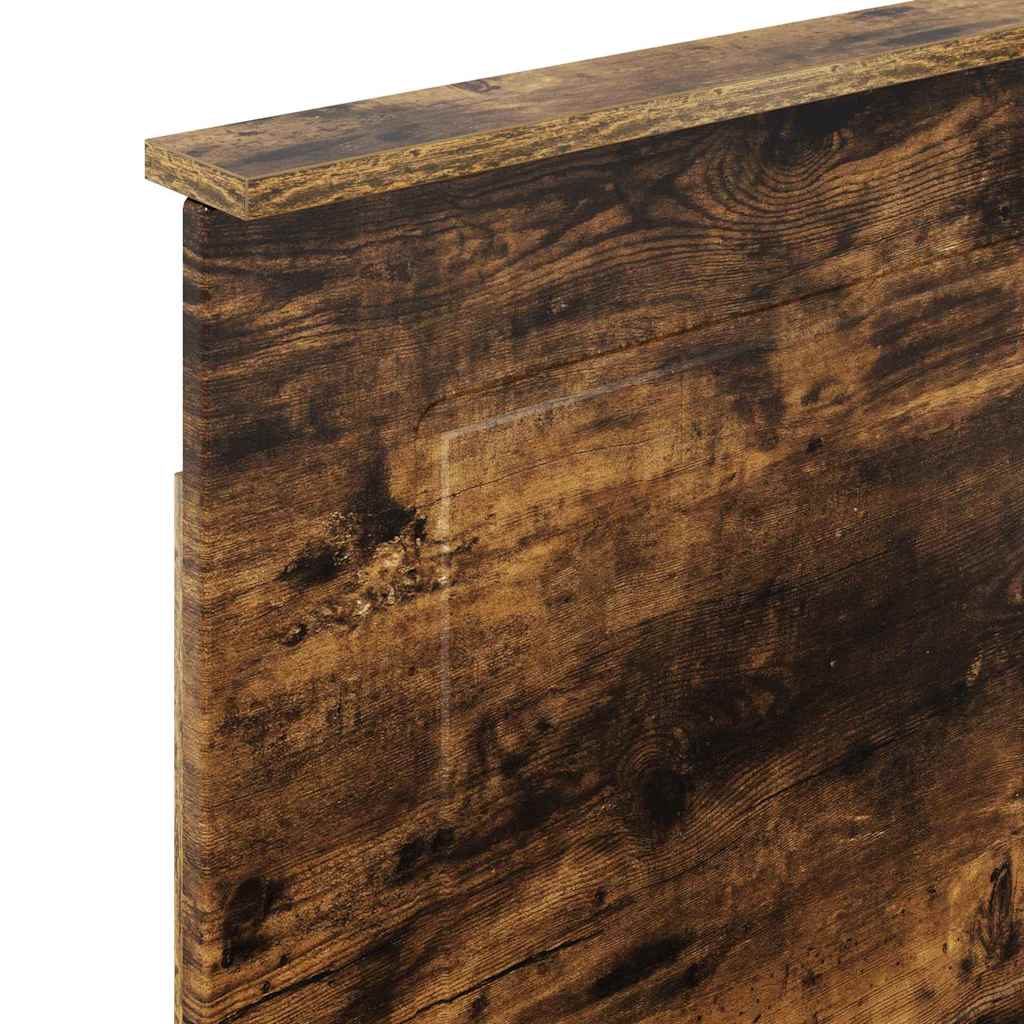 vidaXL Κεφαλάρι με κεφαλάρι Καπνιστό Δρύς 80 cm Επεξεργασμένο ξύλο