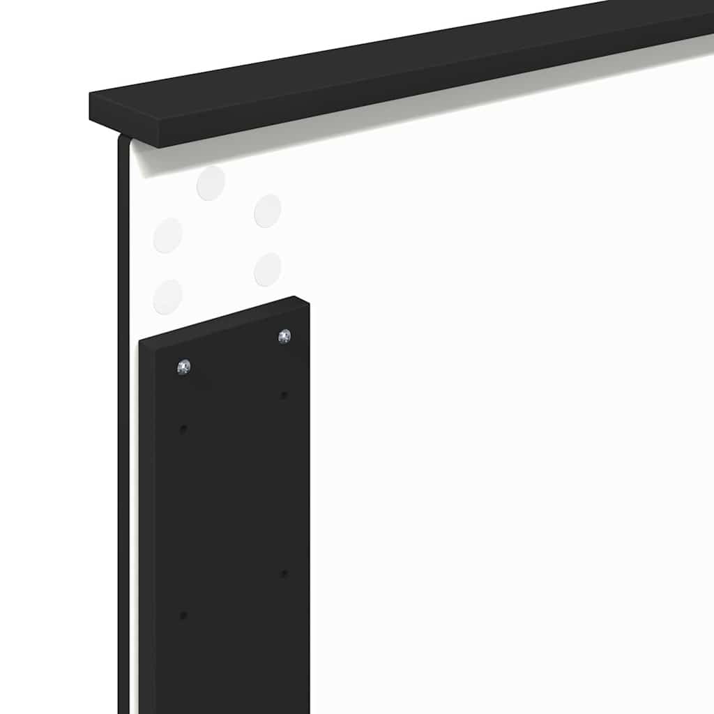 vidaXL Κεφαλάρι με κεφαλάρι Μαύρη Οξυά 75 cm Επεξεργασμένο ξύλο