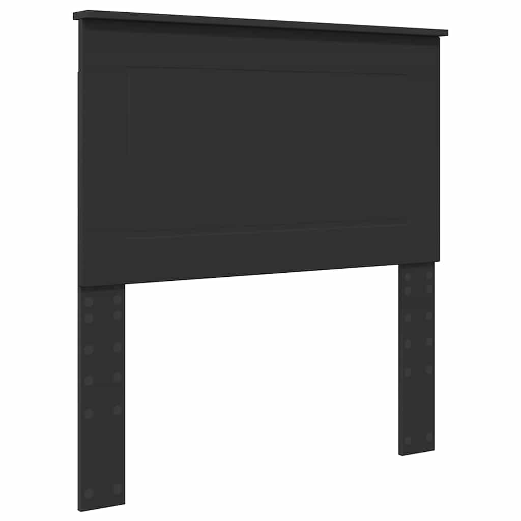 vidaXL Κεφαλάρι με κεφαλάρι Μαύρη Οξυά 75 cm Επεξεργασμένο ξύλο