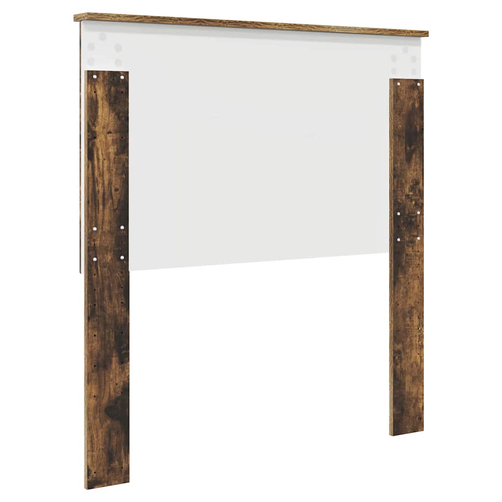 vidaXL Κεφαλάρι με κεφαλάρι Καπνιστό Δρύς 75 cm Επεξεργασμένο ξύλο