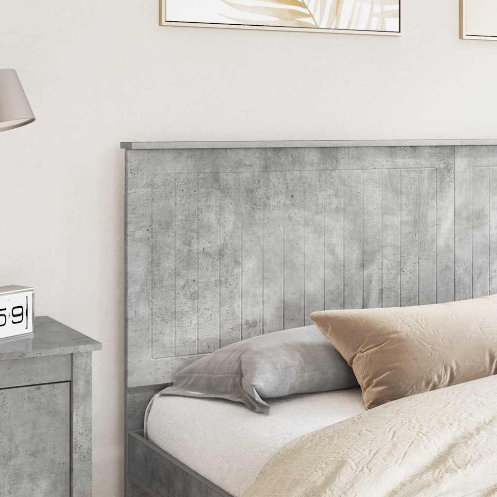 vidaXL Κεφαλάρι με κεφαλάρι Σκυρόδεμα Γκρι 180 cm Επεξεργασμένο ξύλο