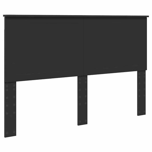 vidaXL Κεφαλάρι με κεφαλάρι Μαύρη Οξυά 150 cm Επεξεργασμένο ξύλο