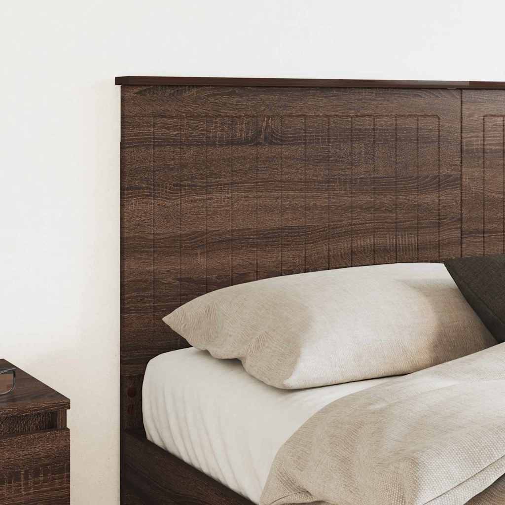 vidaXL Κεφαλάρι με κεφαλάρι Καφέ δρυς 150 cm Επεξεργασμένο ξύλο