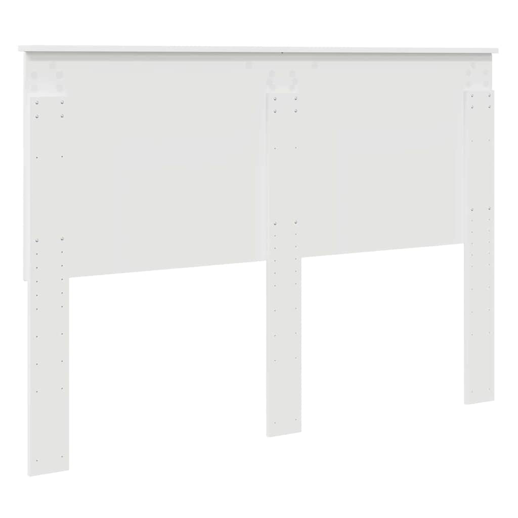 vidaXL Κεφαλάρι με κεφαλάρι Λευκό 140 cm Επεξεργασμένο ξύλο