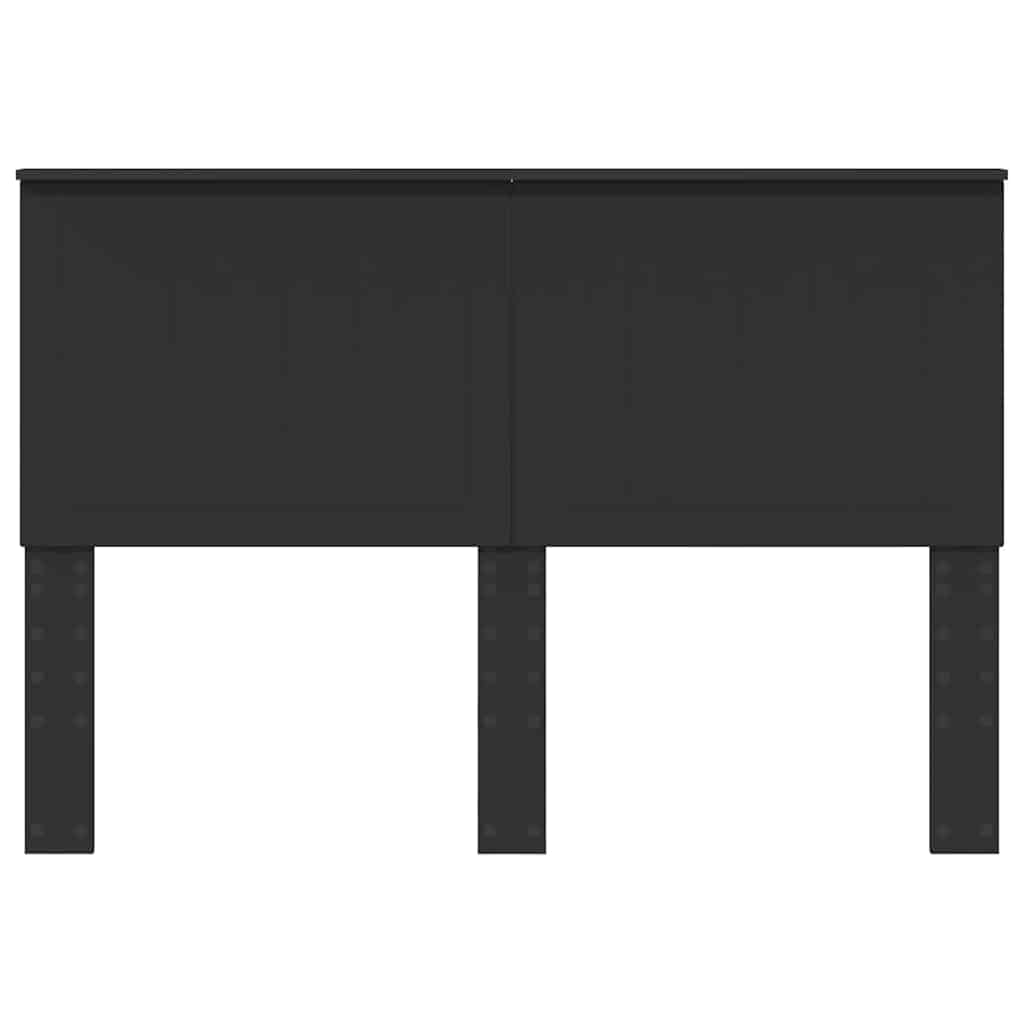 vidaXL Κεφαλάρι με κεφαλάρι Μαύρη Οξυά 140 cm Επεξεργασμένο ξύλο