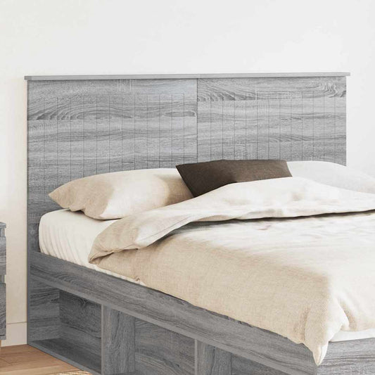 vidaXL Κεφαλάρι με κεφαλάρι Γκρίζο Σονομα 140 cm Επεξεργασμένο ξύλο