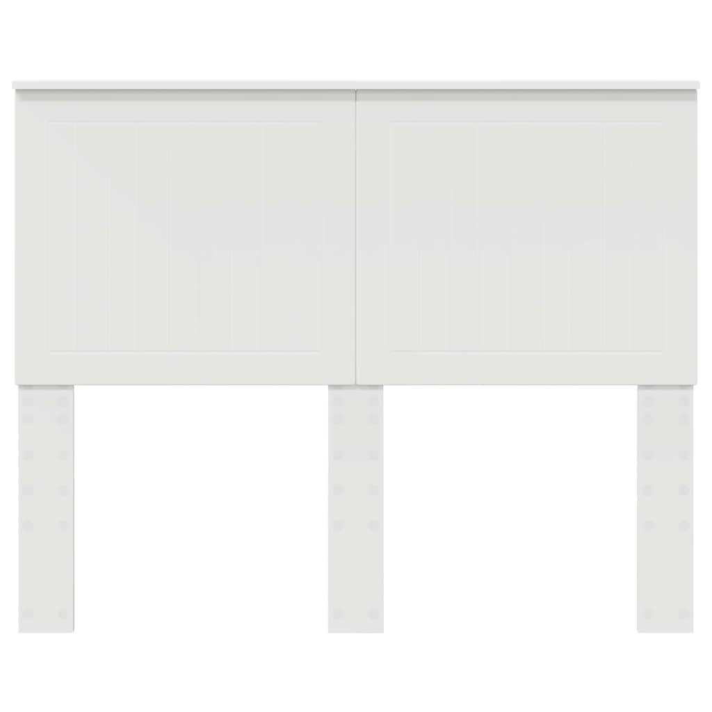 vidaXL Κεφαλάρι με κεφαλάρι Λευκό 135 cm Επεξεργασμένο ξύλο