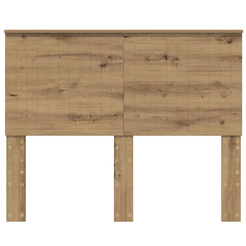 vidaXL Κεφαλάρι με κεφαλάρι Artisan Oak 135 cm Επεξεργασμένο ξύλο