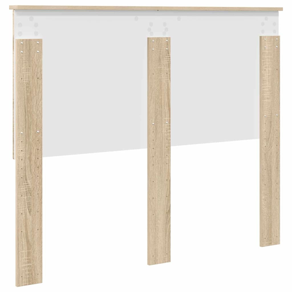 vidaXL Κεφαλάρι με κεφαλάρι Δρύς Sonoma 120 cm Επεξεργασμένο ξύλο