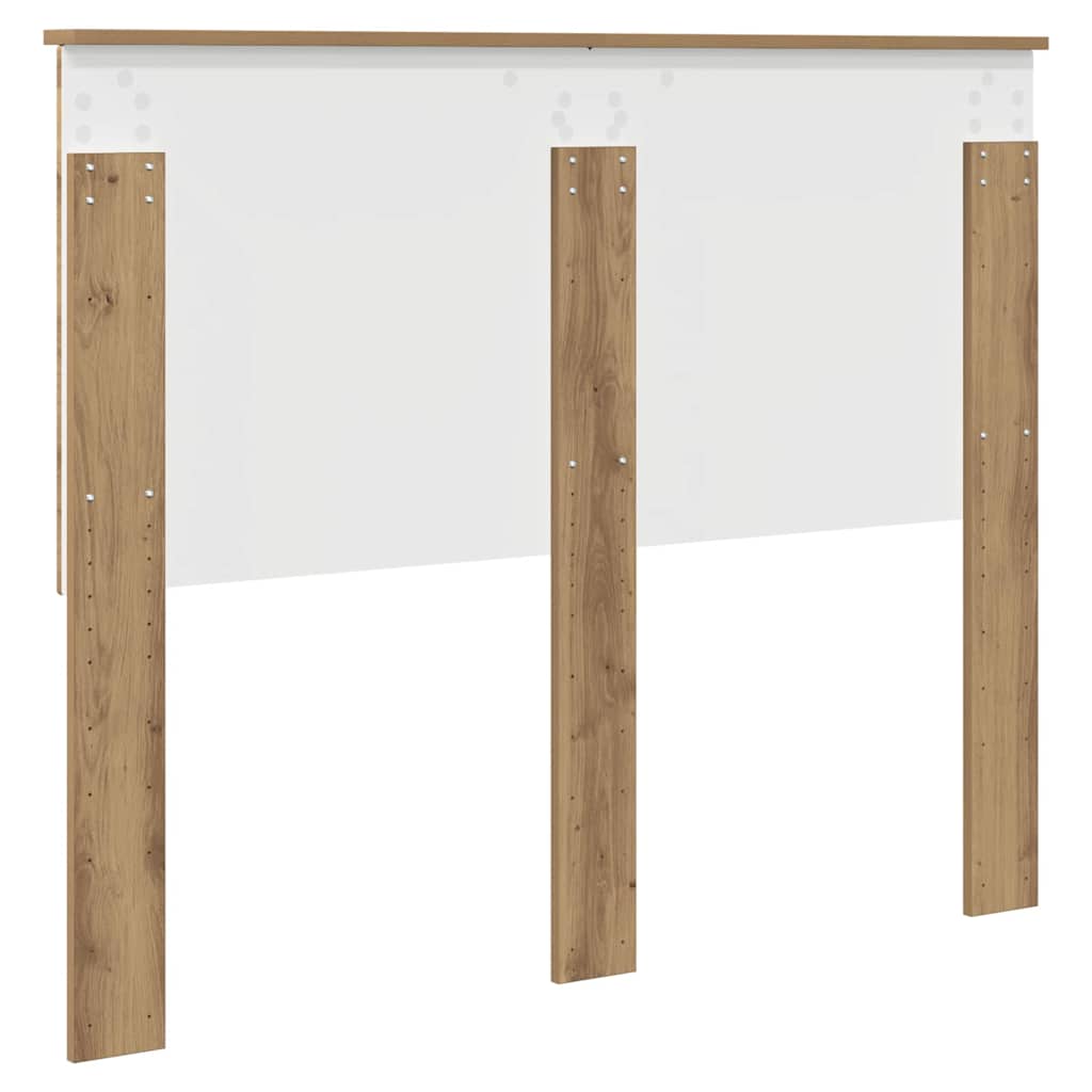 vidaXL Κεφαλάρι με κεφαλάρι Artisan Oak 120 cm Επεξεργασμένο ξύλο
