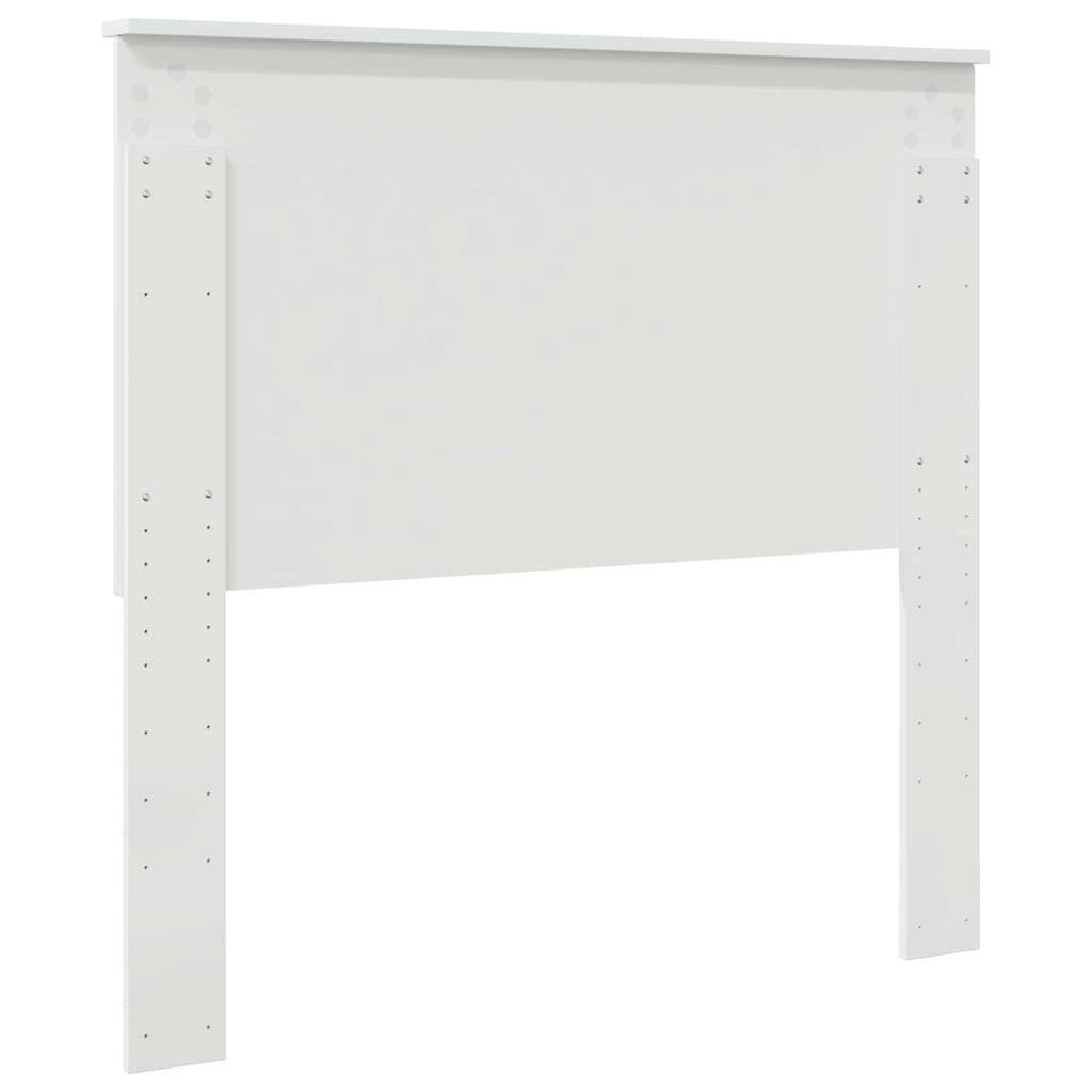 vidaXL Κεφαλάρι με κεφαλάρι Λαμπερό Λευκό 100 cm Επεξεργασμένο ξύλο