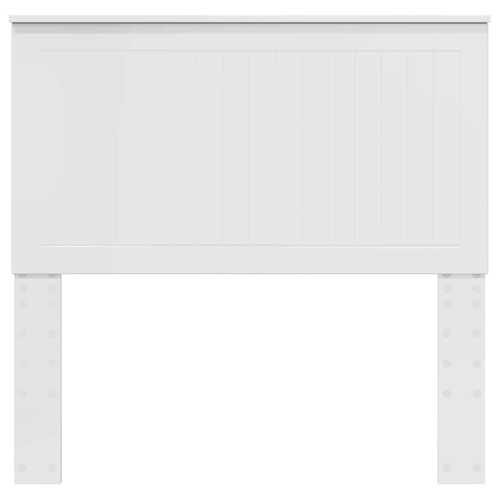 vidaXL Κεφαλάρι με κεφαλάρι Λαμπερό Λευκό 100 cm Επεξεργασμένο ξύλο