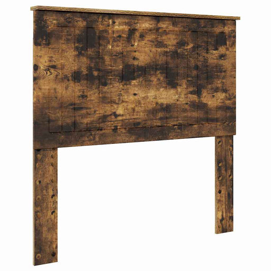 vidaXL Κεφαλάρι με κεφαλάρι Καπνιστό Δρύς 100 cm Επεξεργασμένο ξύλο