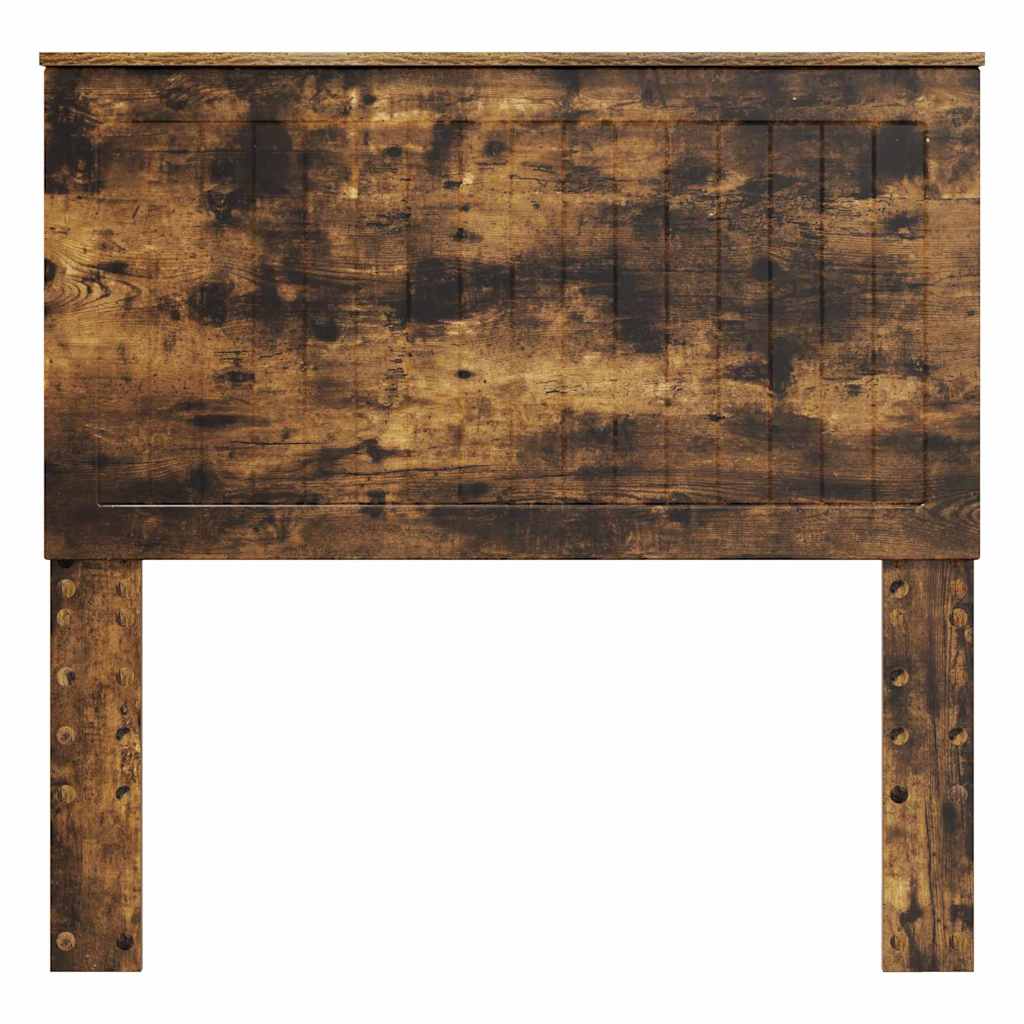 vidaXL Κεφαλάρι με κεφαλάρι Καπνιστό Δρύς 100 cm Επεξεργασμένο ξύλο