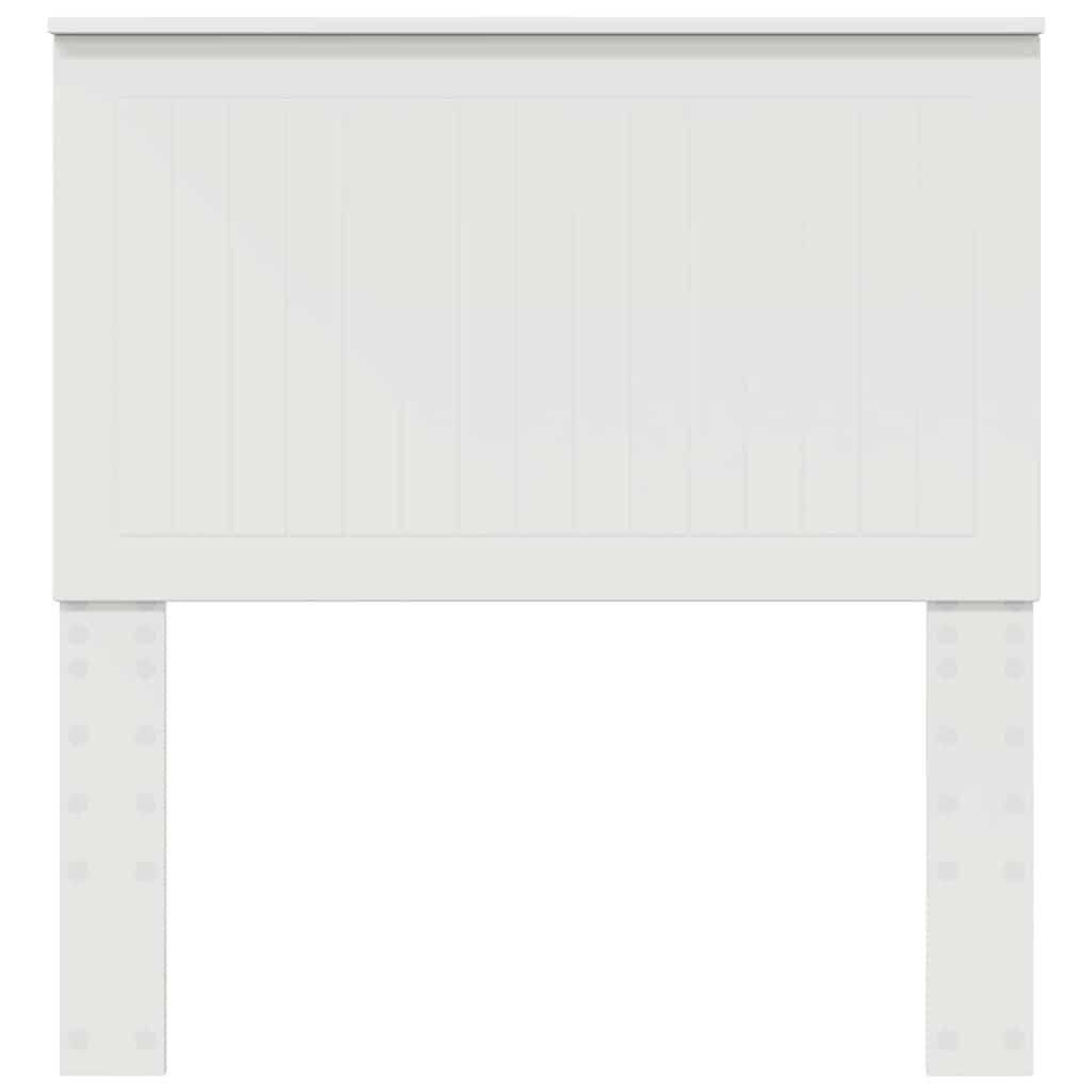 vidaXL Κεφαλάρι με κεφαλάρι Λευκό 90 cm Επεξεργασμένο ξύλο