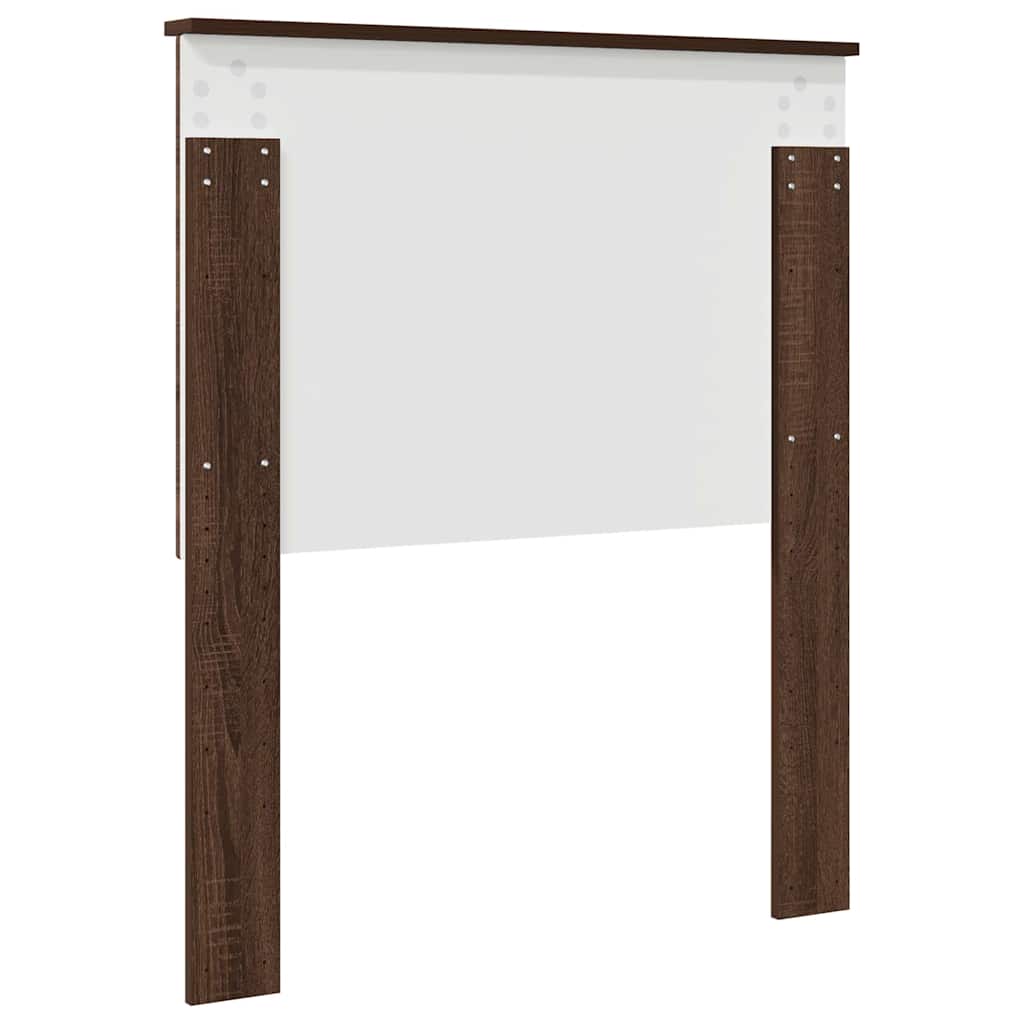 vidaXL Κεφαλάρι με κεφαλάρι Καφέ δρυς 80 cm Επεξεργασμένο ξύλο