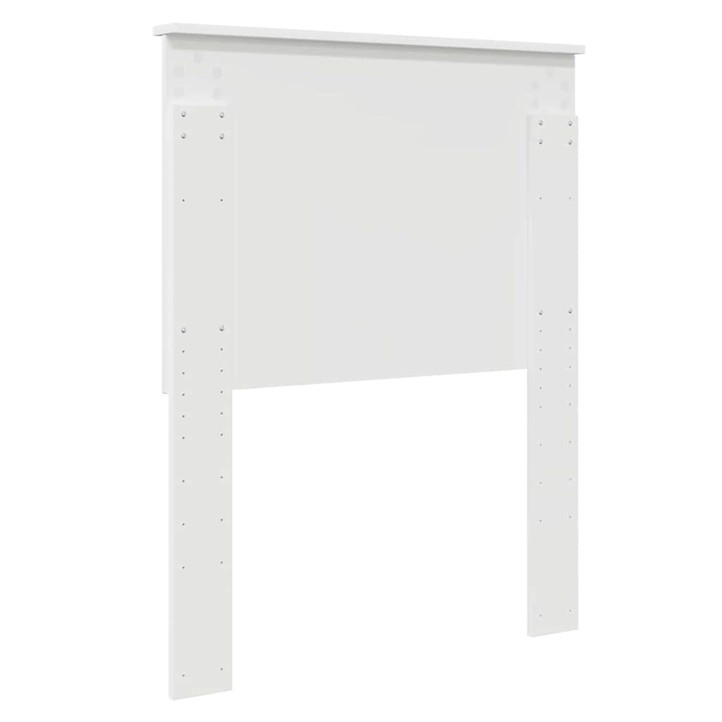 vidaXL Κεφαλάρι με κεφαλάρι Λευκό 75 cm Επεξεργασμένο ξύλο