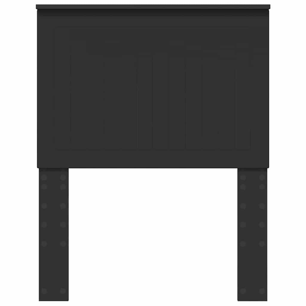 vidaXL Κεφαλάρι με κεφαλάρι Μαύρη Οξυά 75 cm Επεξεργασμένο ξύλο