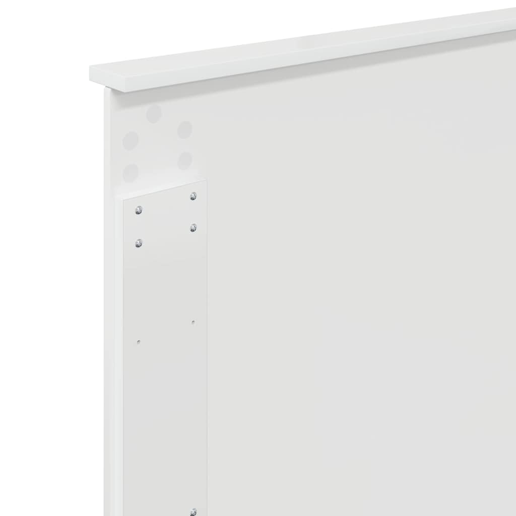 vidaXL Κεφαλάρι με κεφαλάρι Λαμπερό Λευκό 75 cm Επεξεργασμένο ξύλο