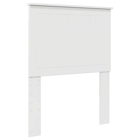 vidaXL Κεφαλάρι με κεφαλάρι Λαμπερό Λευκό 75 cm Επεξεργασμένο ξύλο