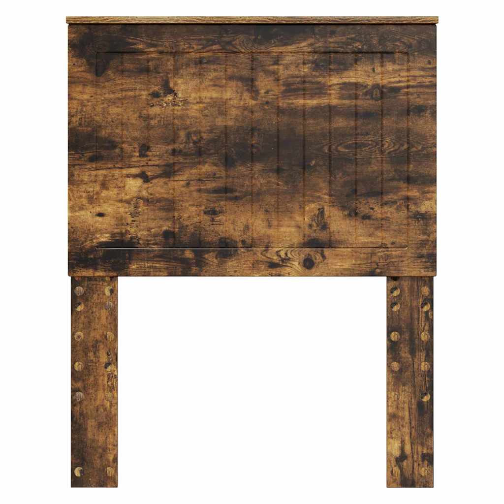 vidaXL Κεφαλάρι με κεφαλάρι Καπνιστό Δρύς 75 cm Επεξεργασμένο ξύλο