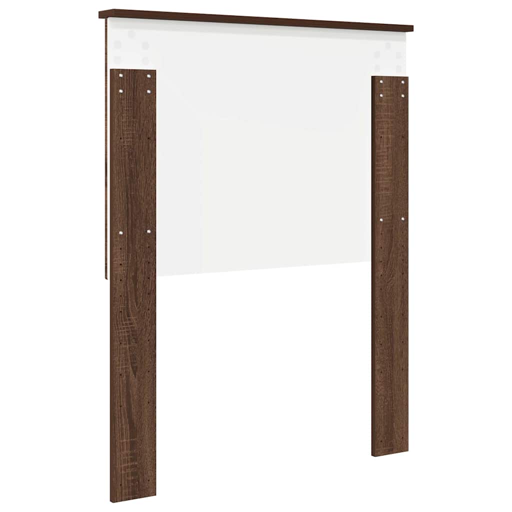 vidaXL Κεφαλάρι με κεφαλάρι Καφέ δρυς 75 cm Επεξεργασμένο ξύλο