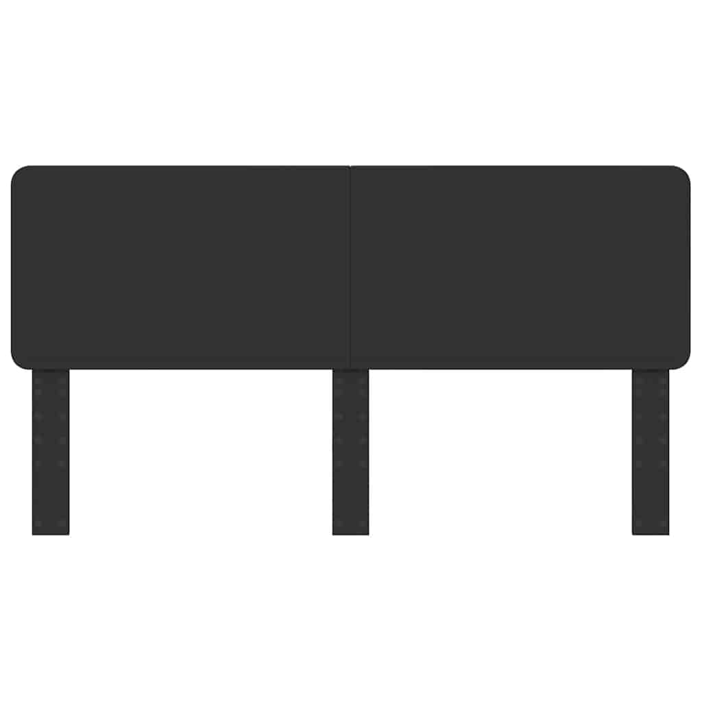 vidaXL Κεφαλάρι με κεφαλάρι Μαύρη Οξυά 200 cm Επεξεργασμένο ξύλο