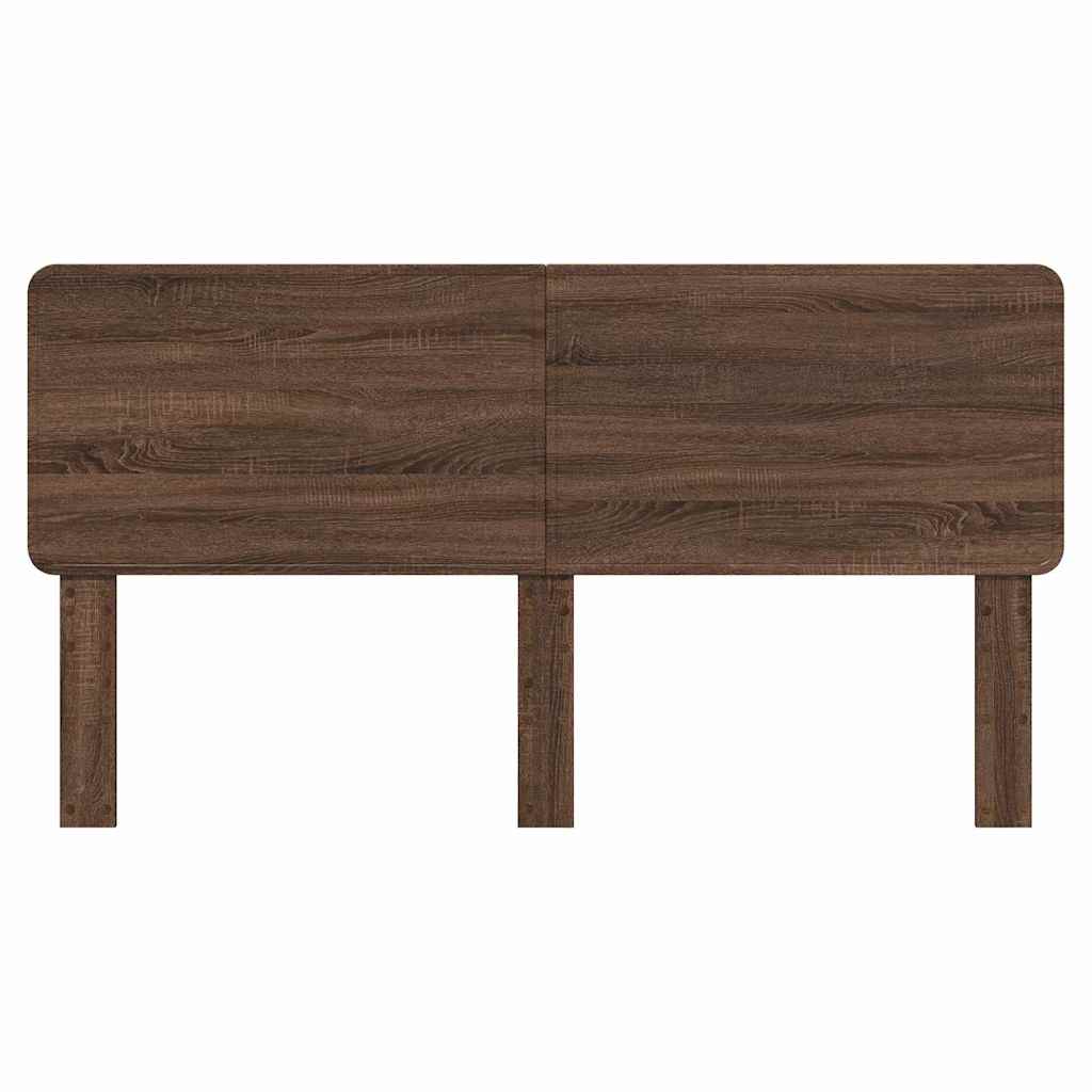 vidaXL Κεφαλάρι με κεφαλάρι Καφέ δρυς 200 cm Επεξεργασμένο ξύλο