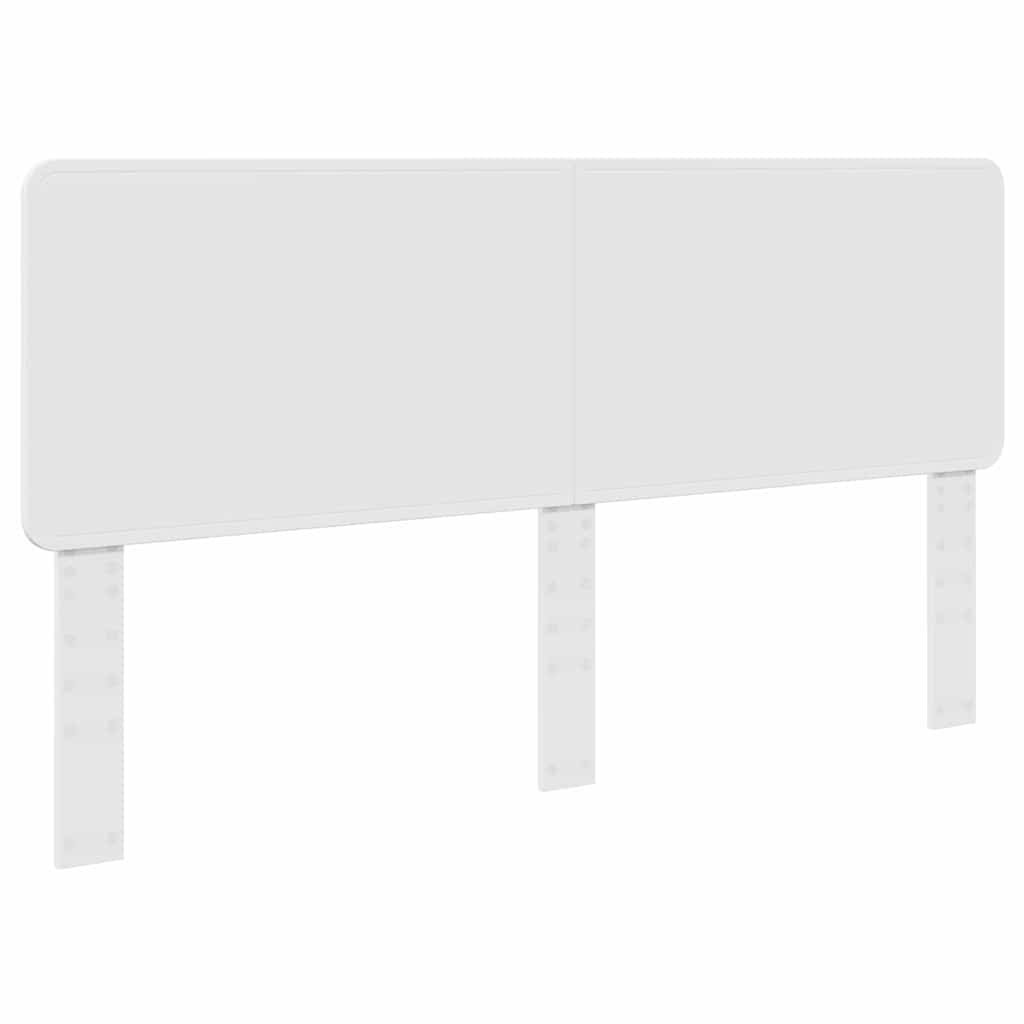 vidaXL Κεφαλάρι με κεφαλάρι Λαμπερό Λευκό 180 cm Επεξεργασμένο ξύλο