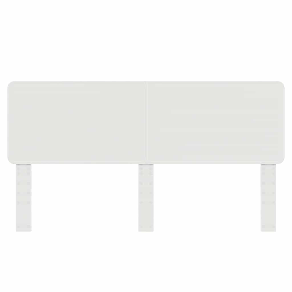 vidaXL Κεφαλάρι με κεφαλάρι Λαμπερό Λευκό 180 cm Επεξεργασμένο ξύλο