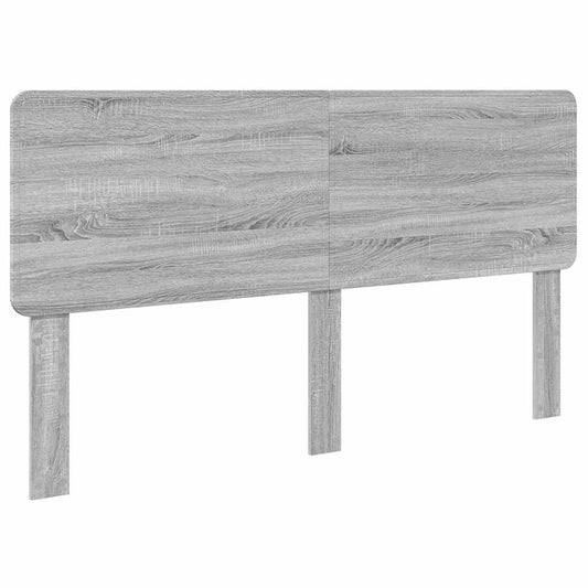 vidaXL Κεφαλάρι με κεφαλάρι Γκρίζο Σονομα 180 cm Επεξεργασμένο ξύλο