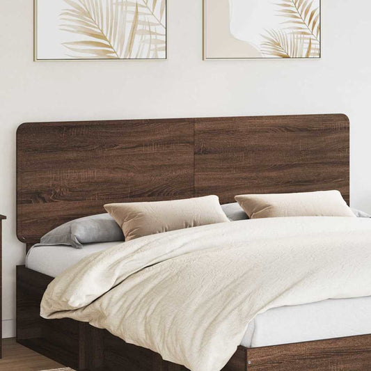 vidaXL Κεφαλάρι με κεφαλάρι Καφέ δρυς 180 cm Επεξεργασμένο ξύλο